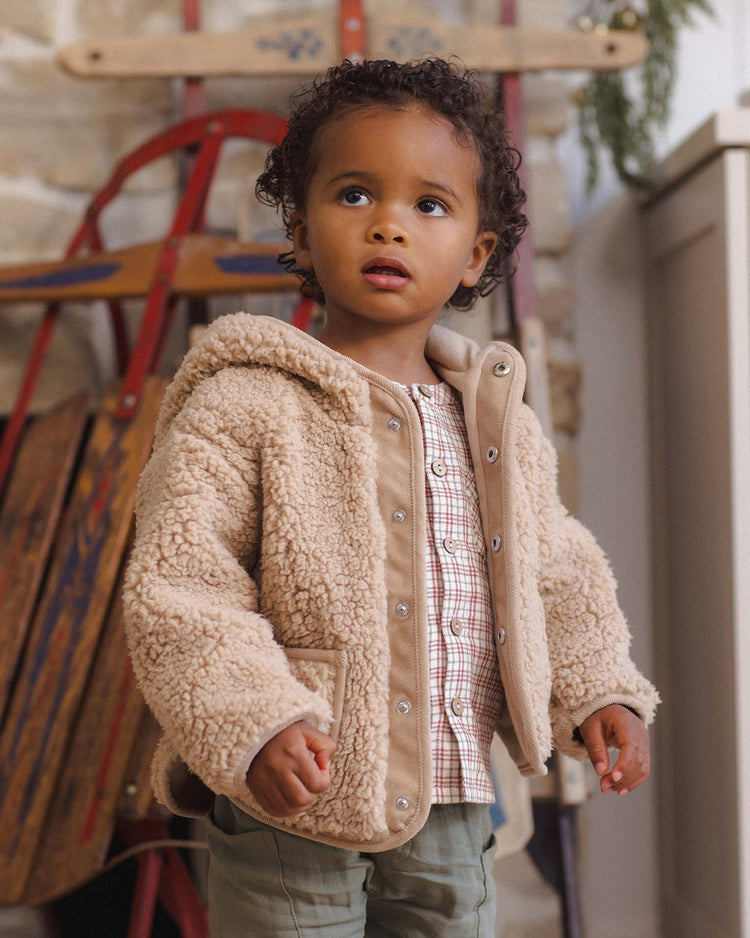 winter jacket in latte
