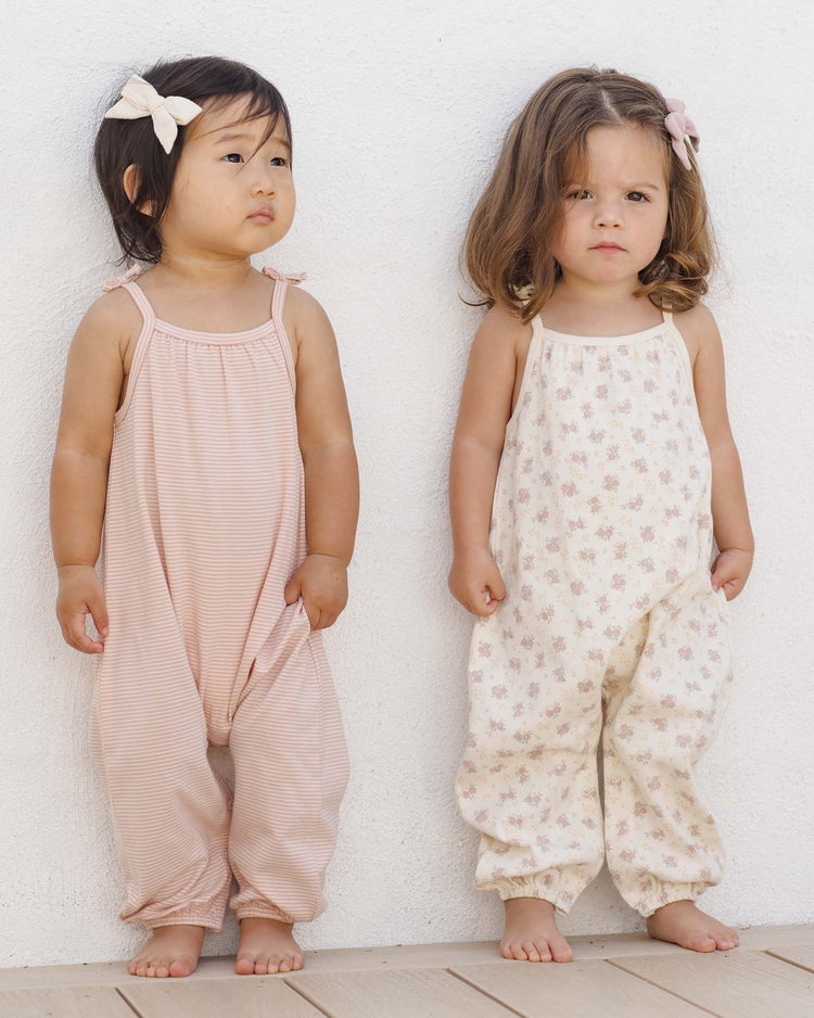 quincy mae smocked jumpsuit in flower field baby Little