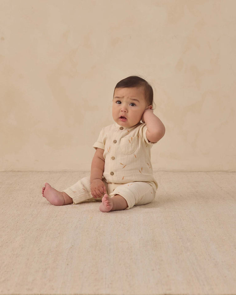 quincy mae charlie jumpsuit in carrots baby Little