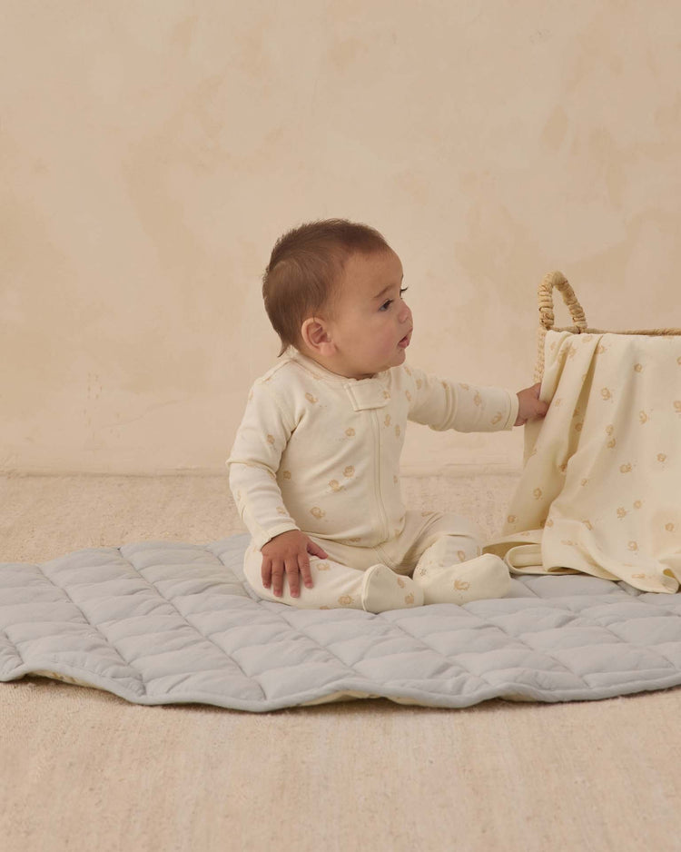 quincy mae zip long sleeve sleeper footie in chicks baby Little