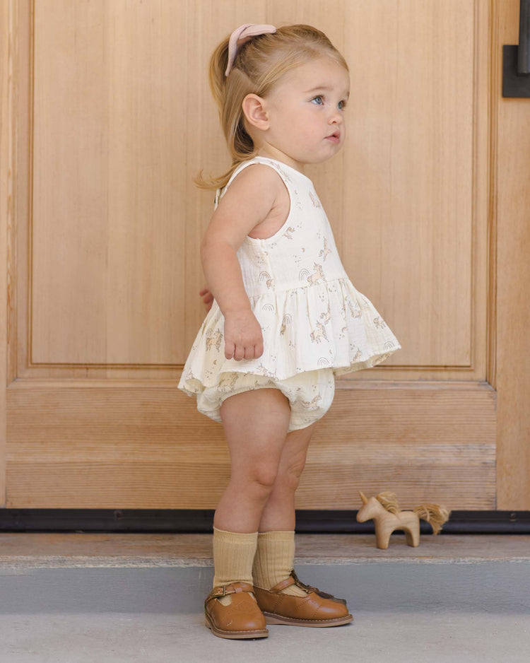 quincy mae sock set in sky + honey baby Little