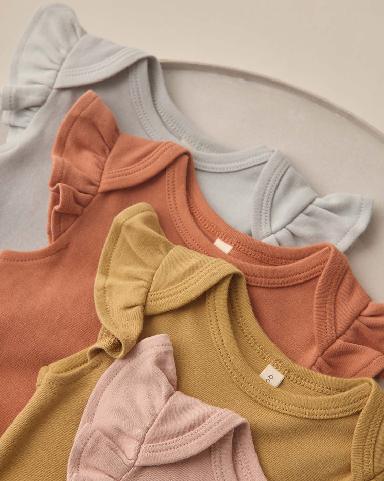 quincy mae flutter sleeve bodysuit in poppy baby Little