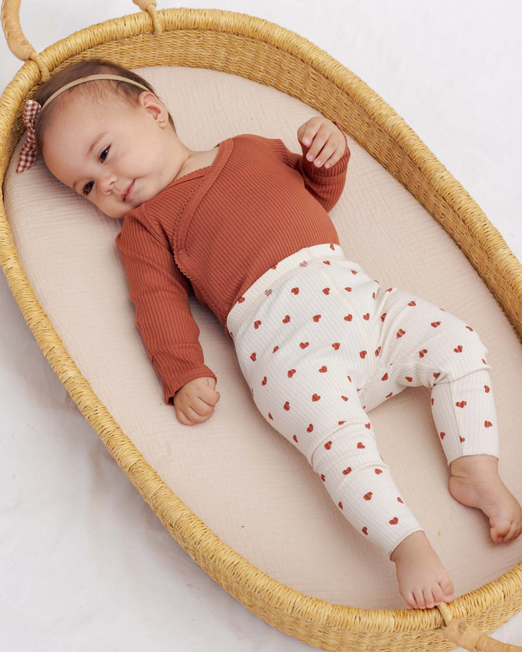 quincy mae side snap bodysuit in red baby Little