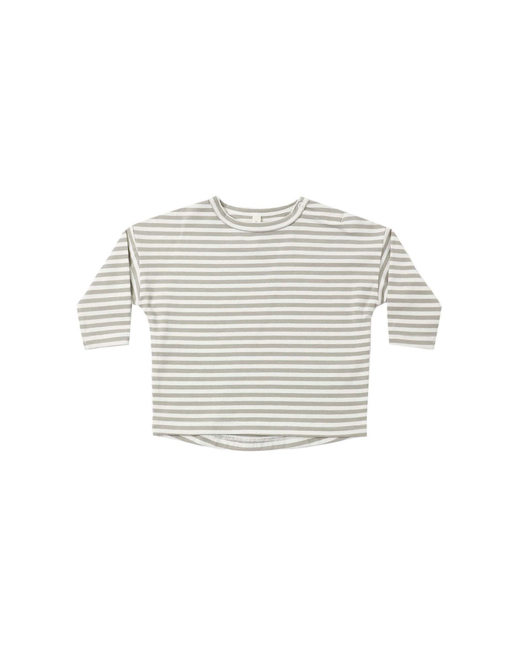 quincy mae long sleeve tee in laurel stripe baby Little
