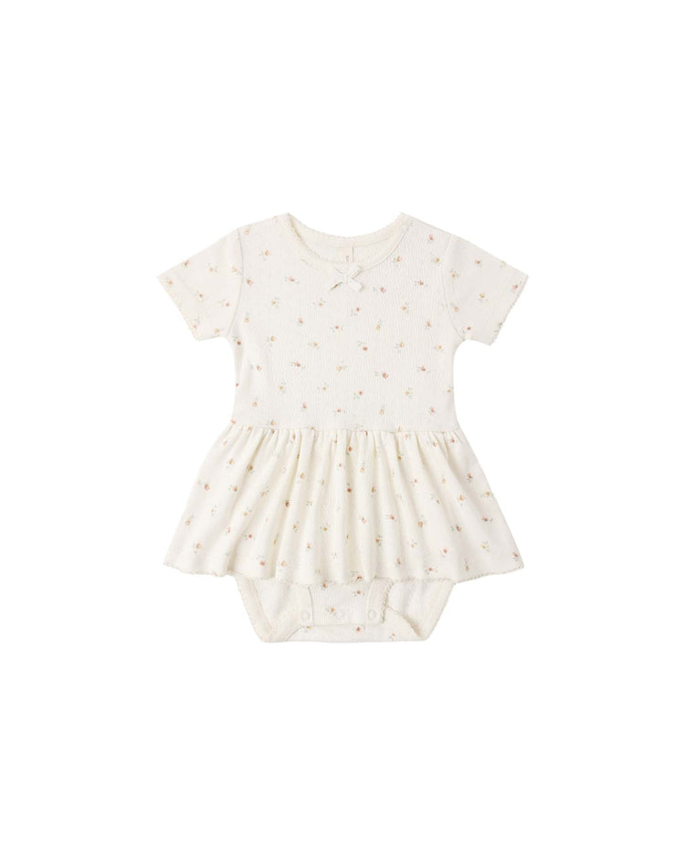 quincy mae pointelle skirted bodysuit in petit fleur baby Little