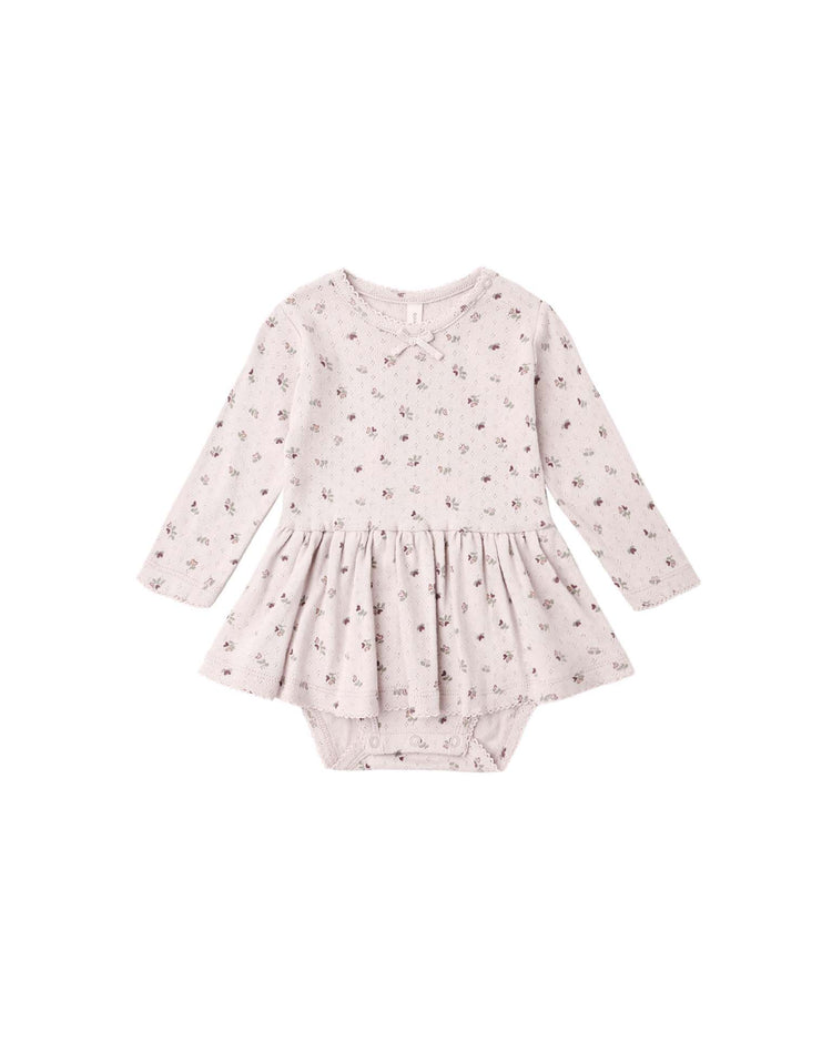 quincy mae pointelle skirted bodysuit in heart ditsy baby Little
