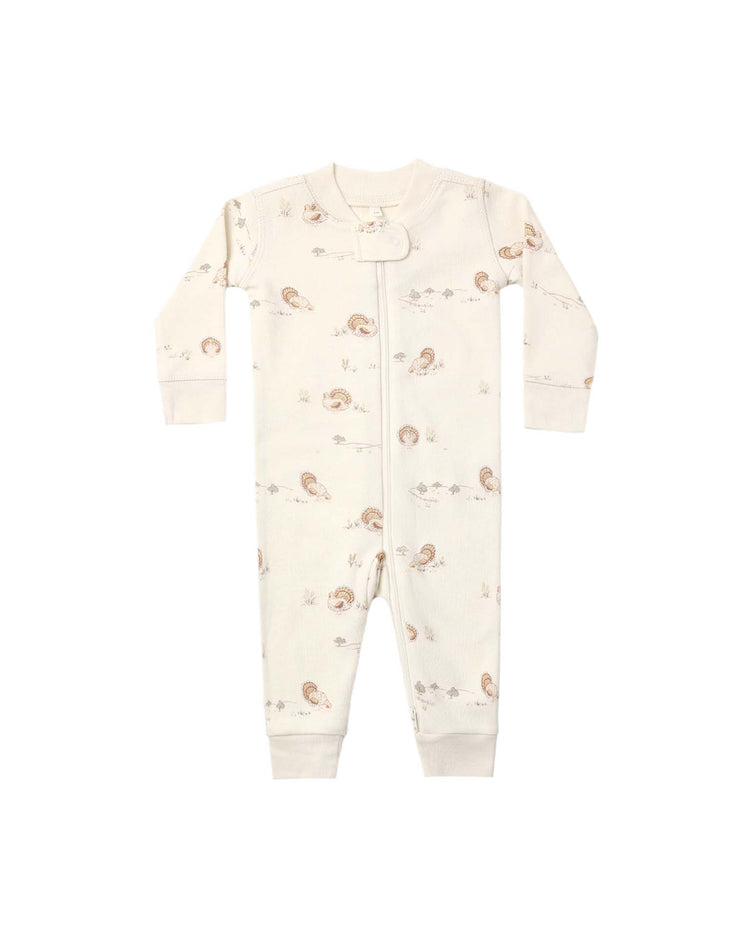 quincy mae zip long sleeve sleeper in turkey baby Little