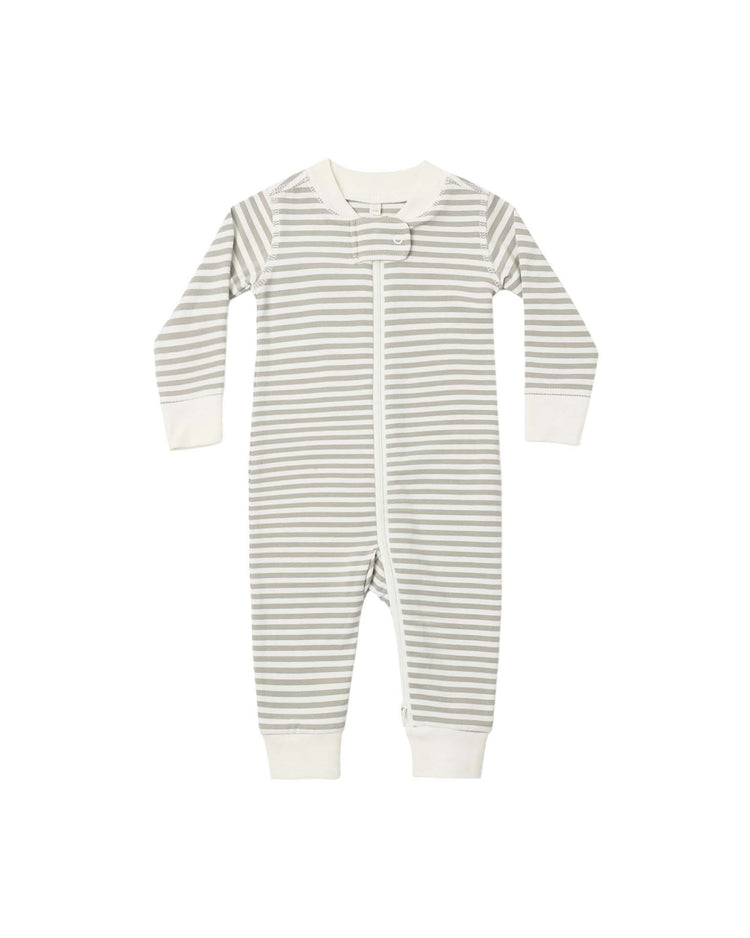 quincy mae zip long sleeve sleeper in laurel stripe baby Little