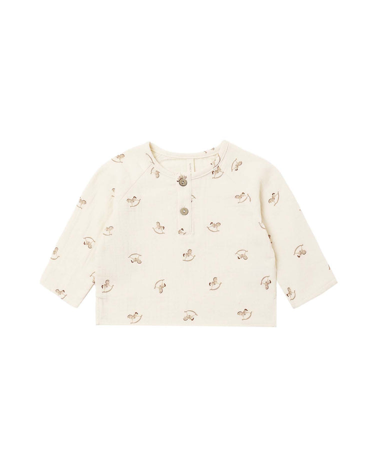 zion shirt in rocking horse