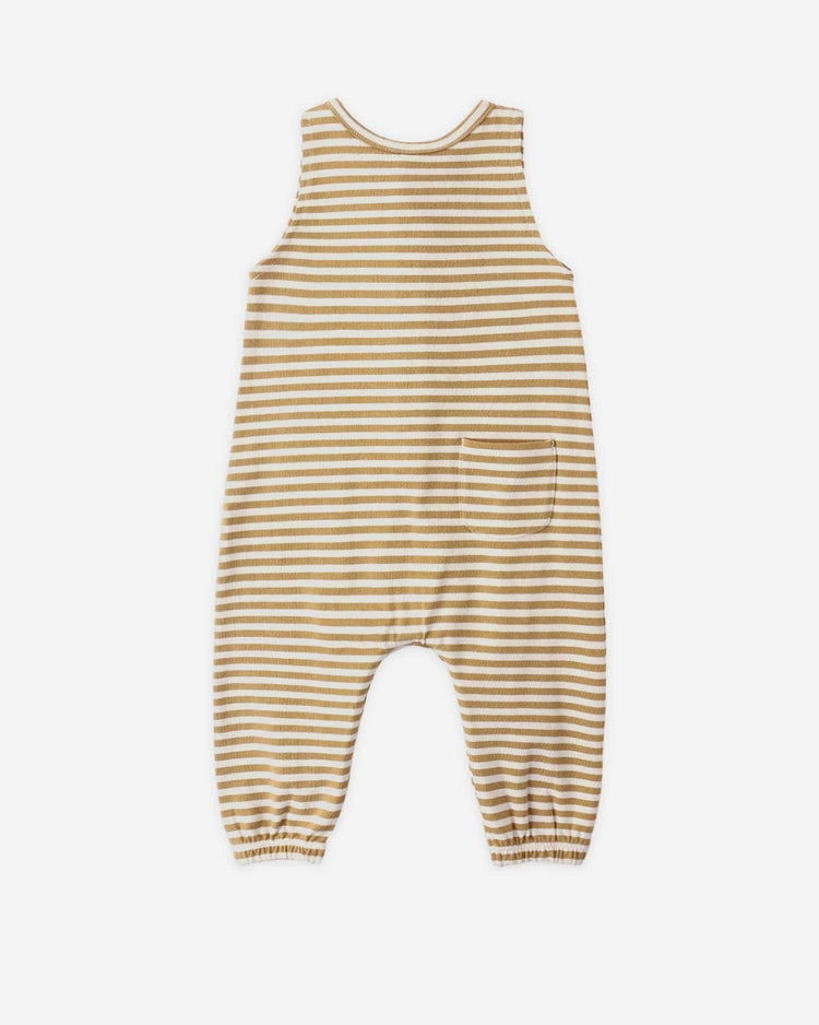 quincy mae sleeveless jumpsuit in honey stripe baby Little