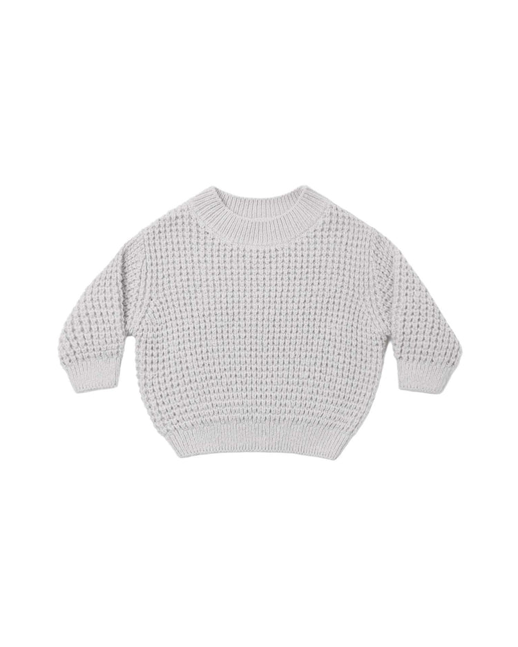 chunky knit sweater in fog