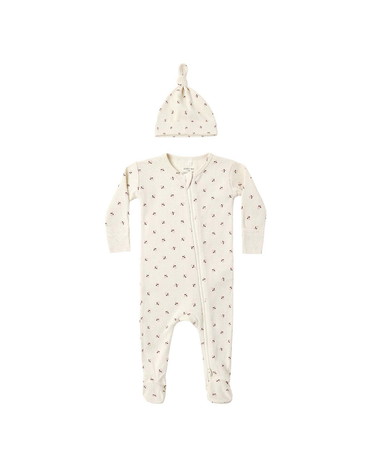 quincy mae waffle sleep set in fall ditsy baby Little