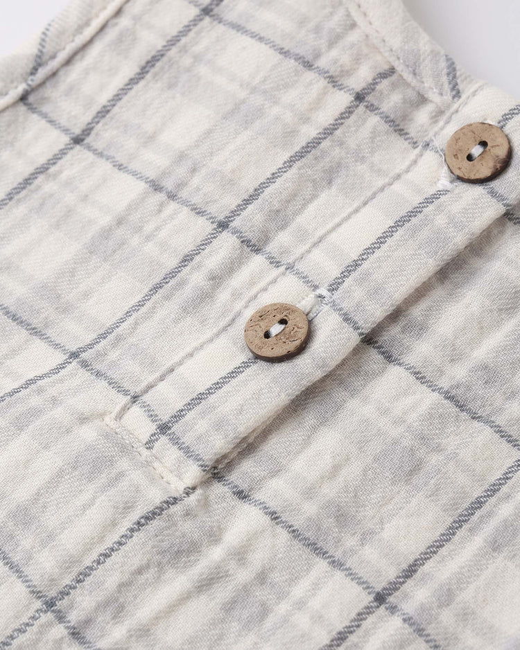 quincy mae woven tank set in blue plaid baby Little