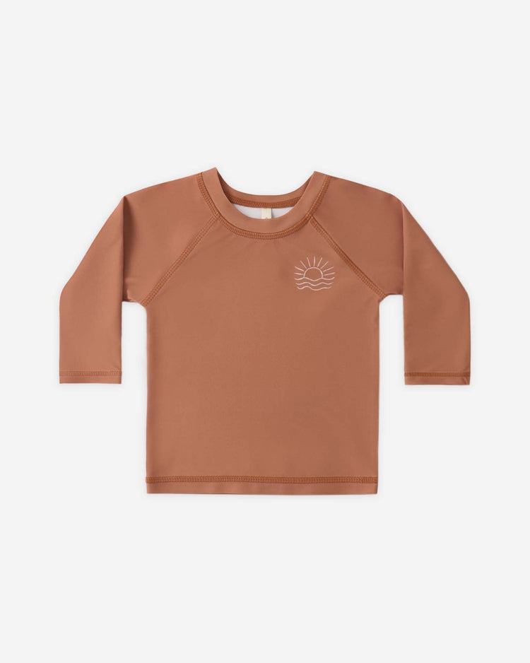 quincy mae rashguard in poppy baby Little