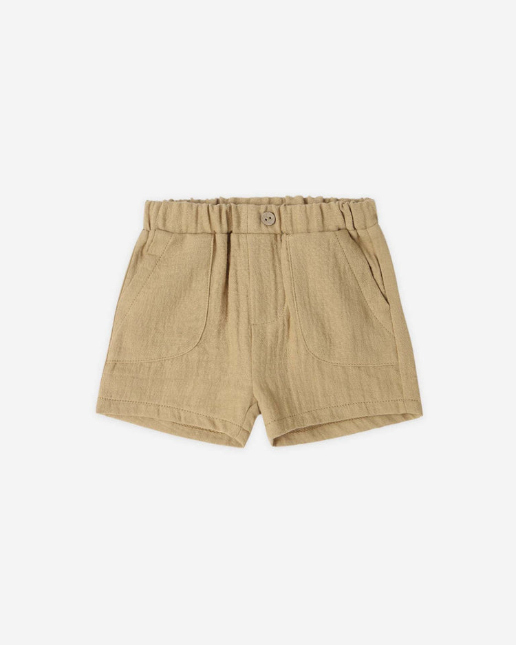 quincy mae utility short in honey baby Little