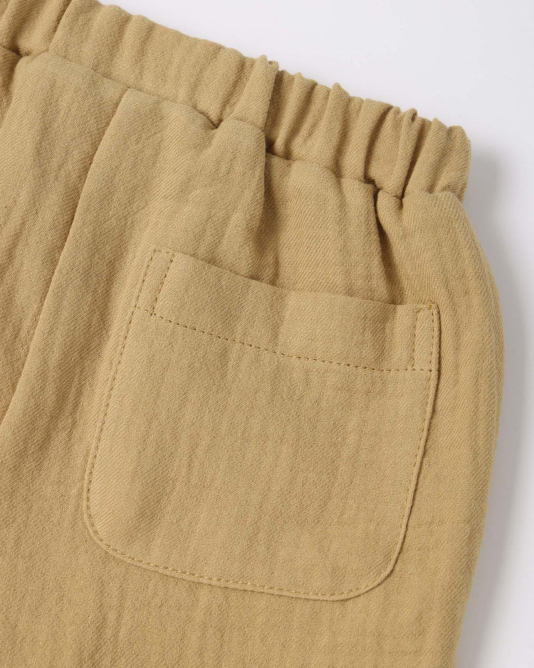 quincy mae utility short in honey baby Little