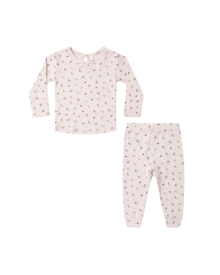 quincy mae pointelle long sleeve tee + legging in heart ditsy baby Little