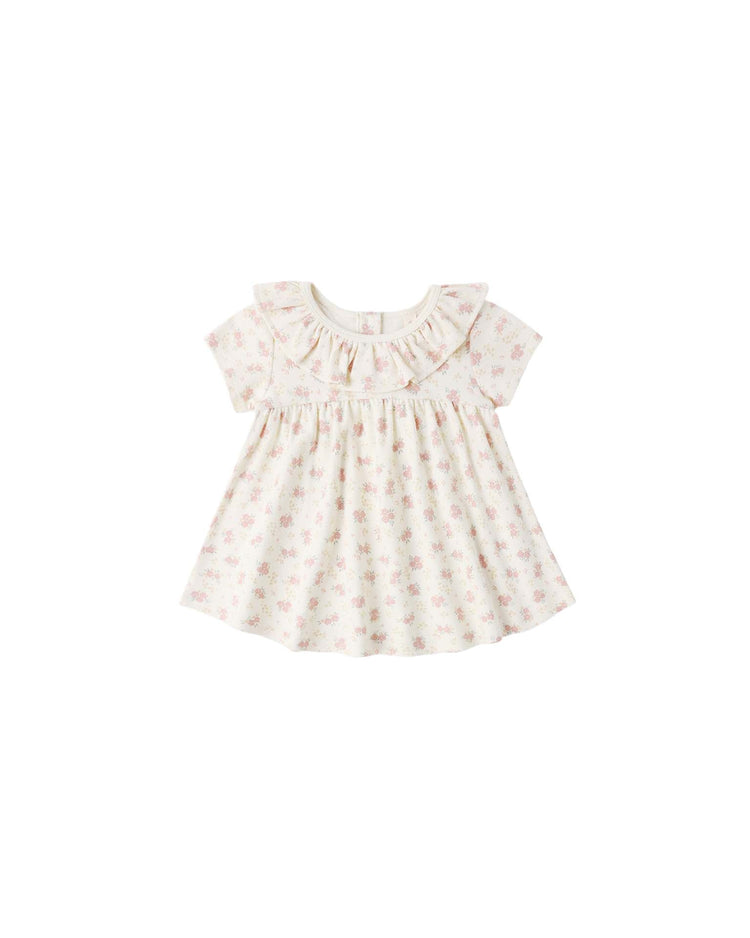 quincy mae ruffle collar jersey dress in flower field baby Little
