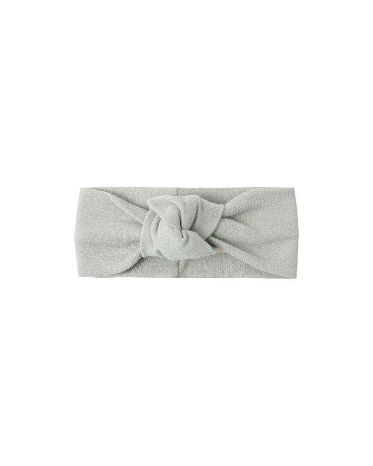 quincy mae knotted headband in sage baby Little