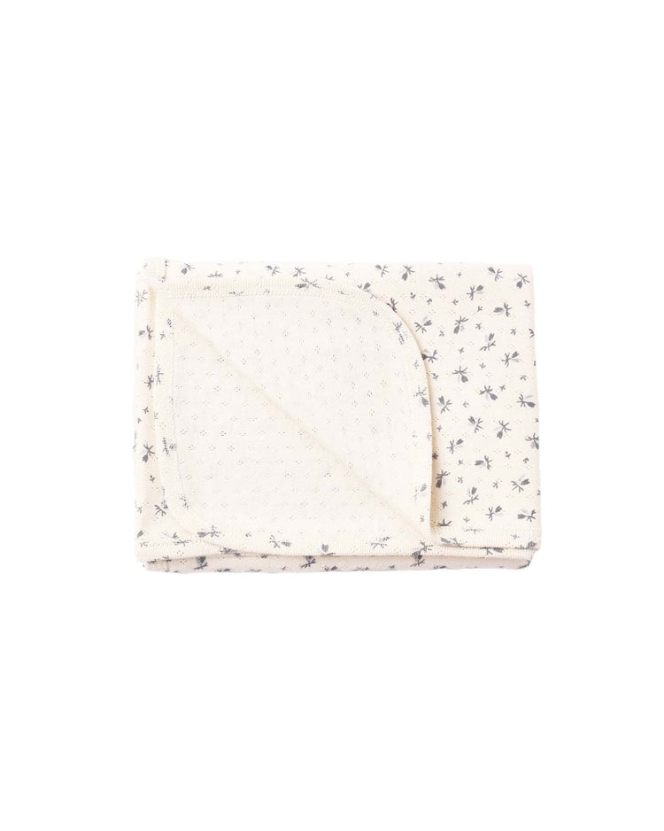 quincy mae pointelle baby blanket in blue ditsy accessories Little