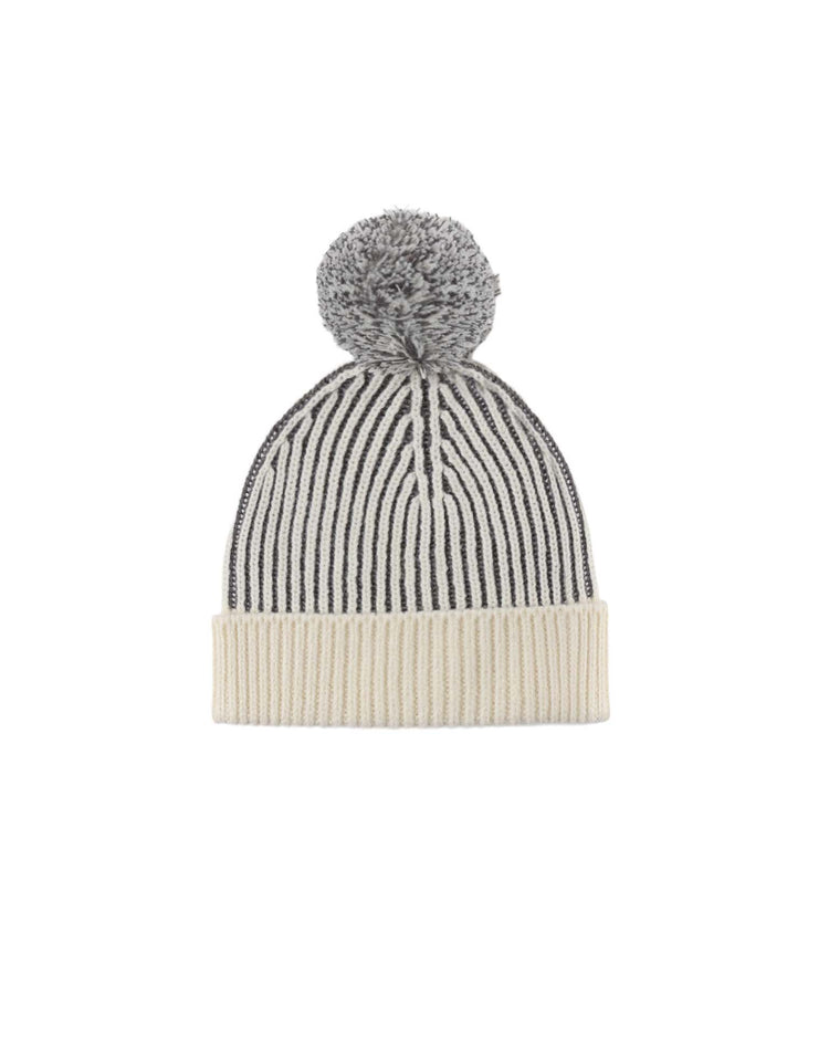 quincy mae beanie in midnight stripe accessories Little