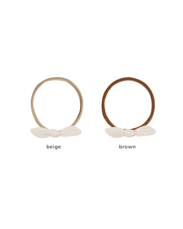 quincy mae little knot headband in natural baby Little