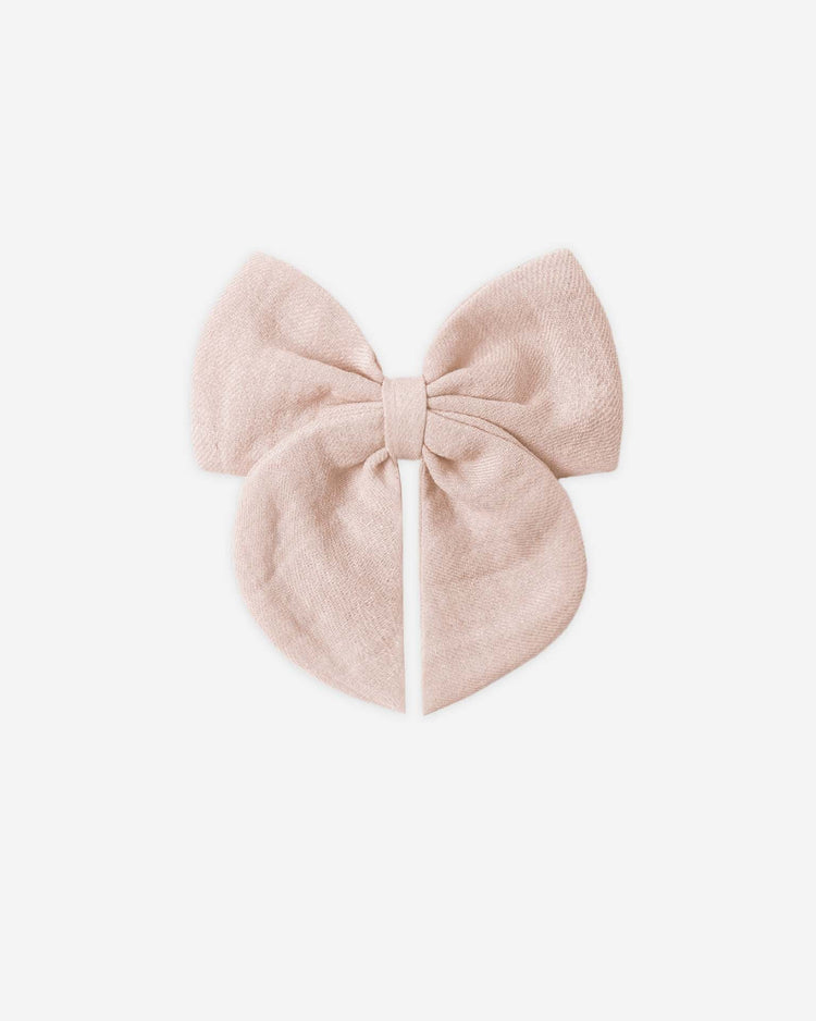 quincy mae bow in blush baby Little