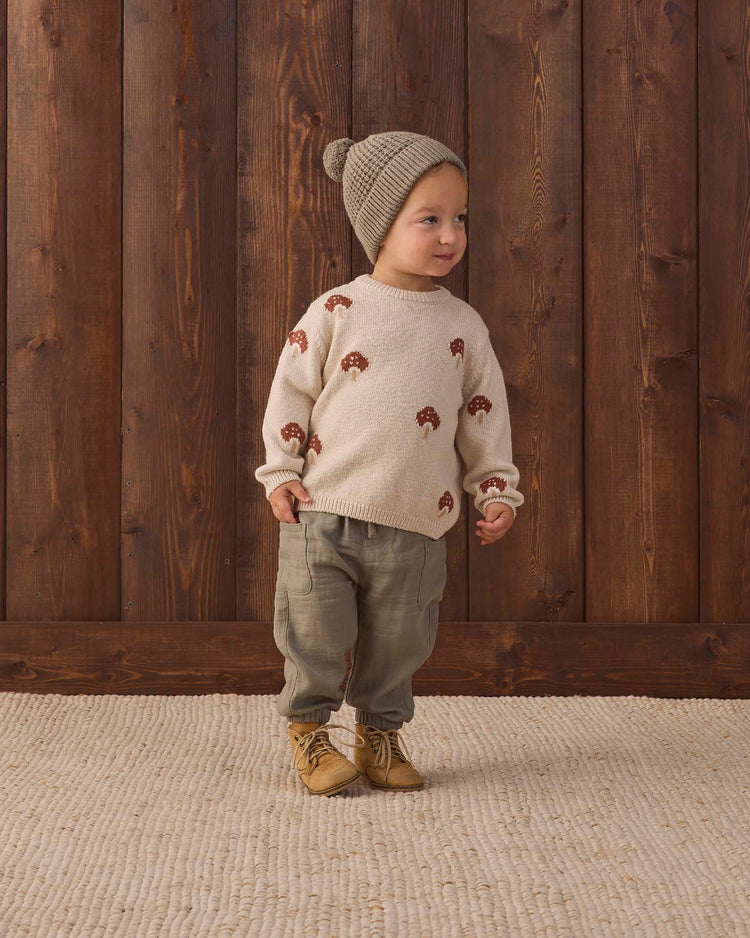 rex sweater in mushroom