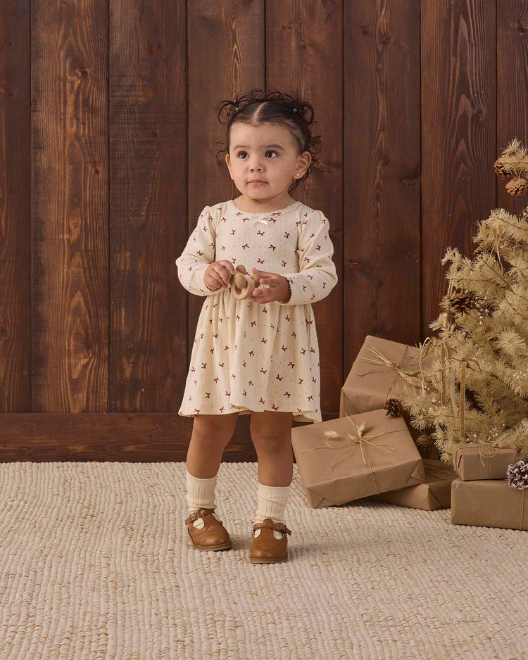 quincy mae alda dress in red bows baby Little