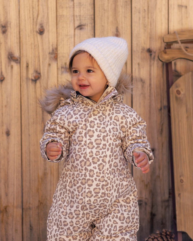 ski snowsuit in leopard