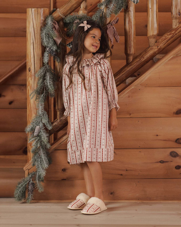 rylee + cru girl's nightgown in candy cane lane kids Little