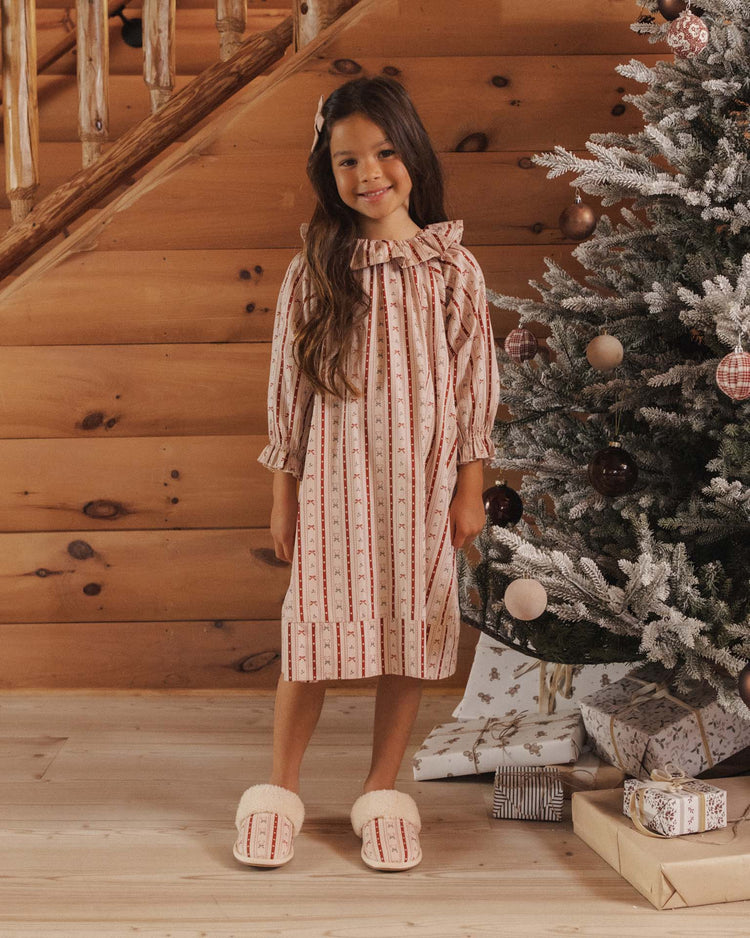 rylee + cru girl's nightgown in candy cane lane kids Little