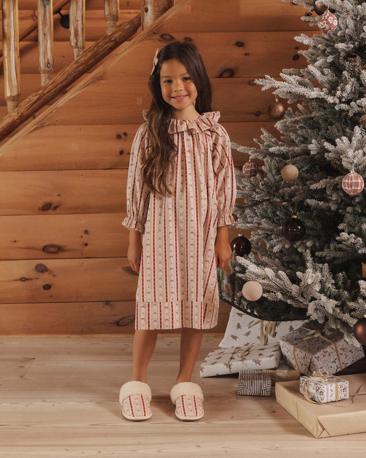 rylee + cru girl's nightgown in candy cane lane kids Little