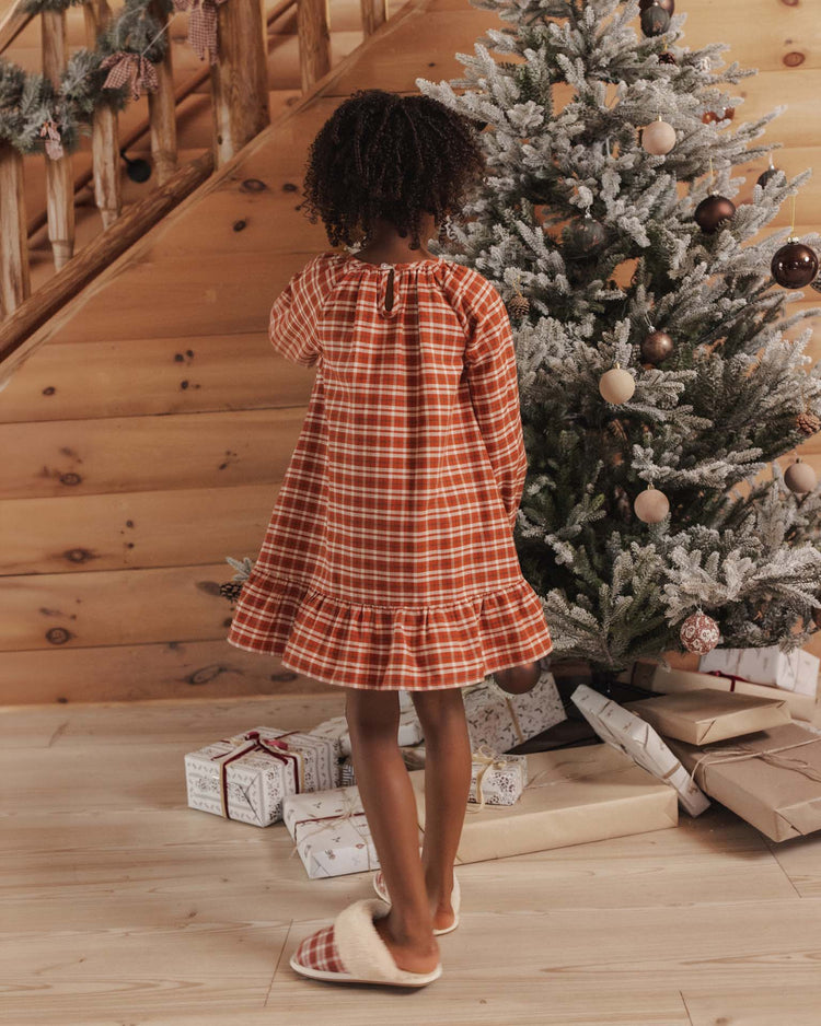 rylee + cru slippers in ruby plaid accessories Little