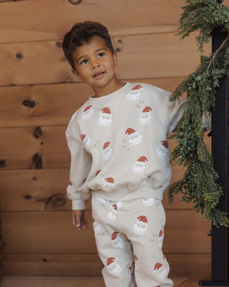 rylee + cru relaxed sweatshirt in santa kids Little