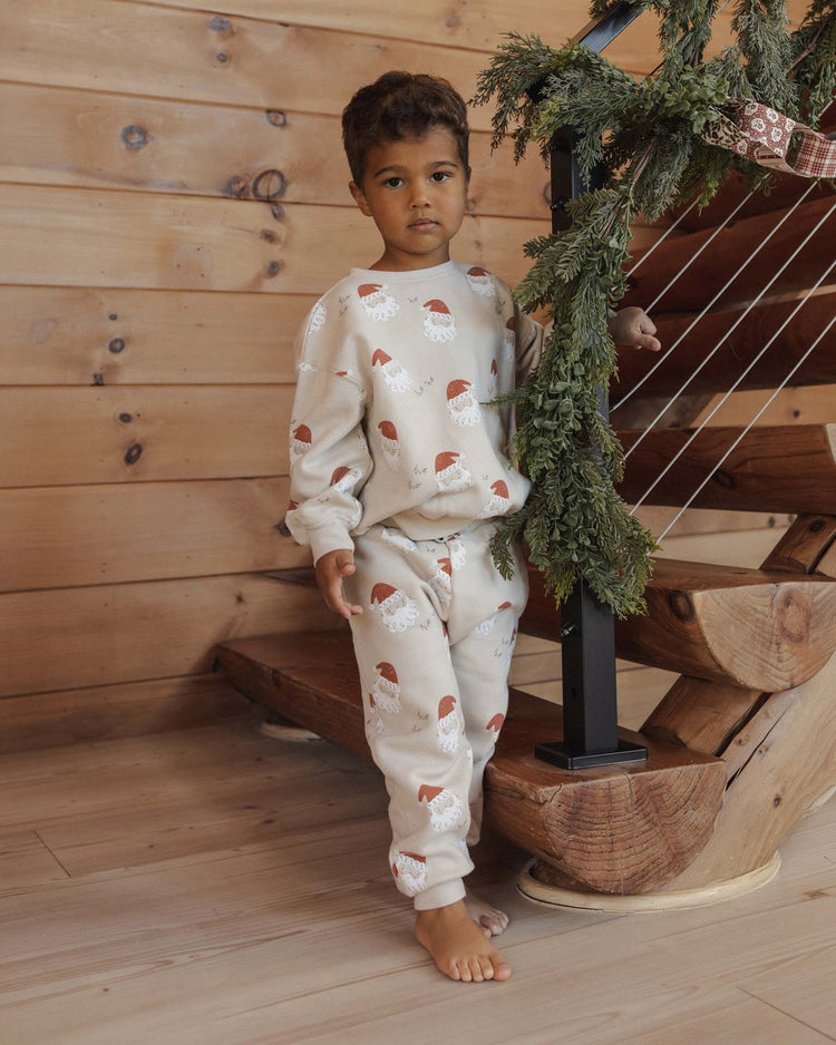 rylee + cru relaxed sweatshirt in santa kids Little