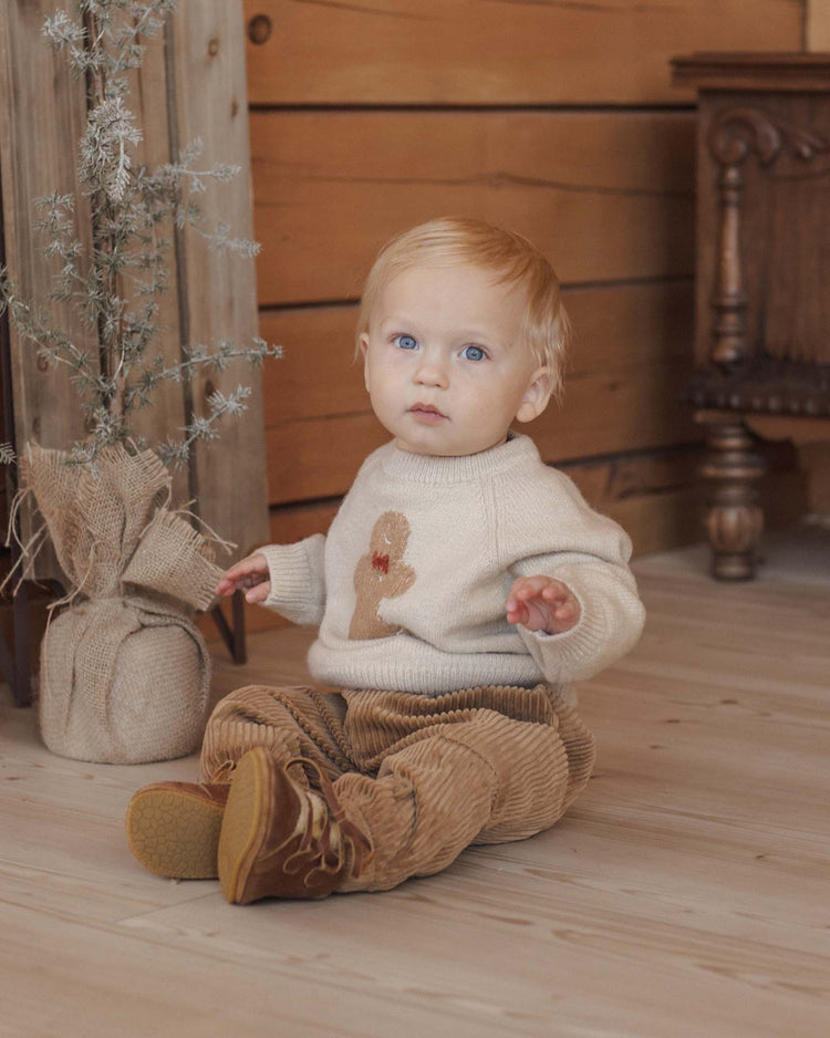 rylee + cru long sleeve tee in gingerbread man kids Little