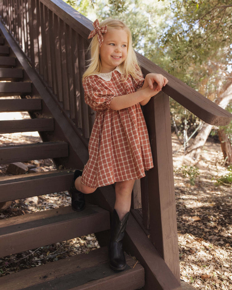 rylee + cru heidi dress in vintage plaid kids Little