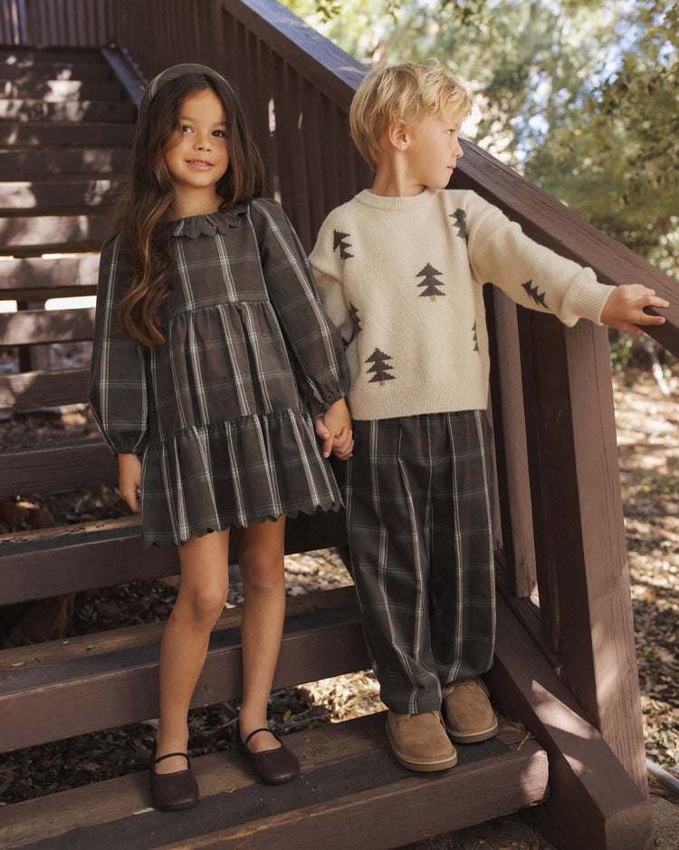 rylee + cru palmer pant in holiday plaid kids Little
