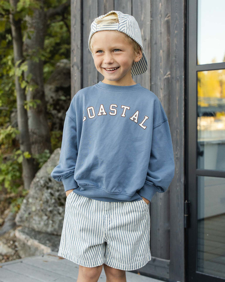 rylee + cru relaxed sweatshirt in coastal kids Little