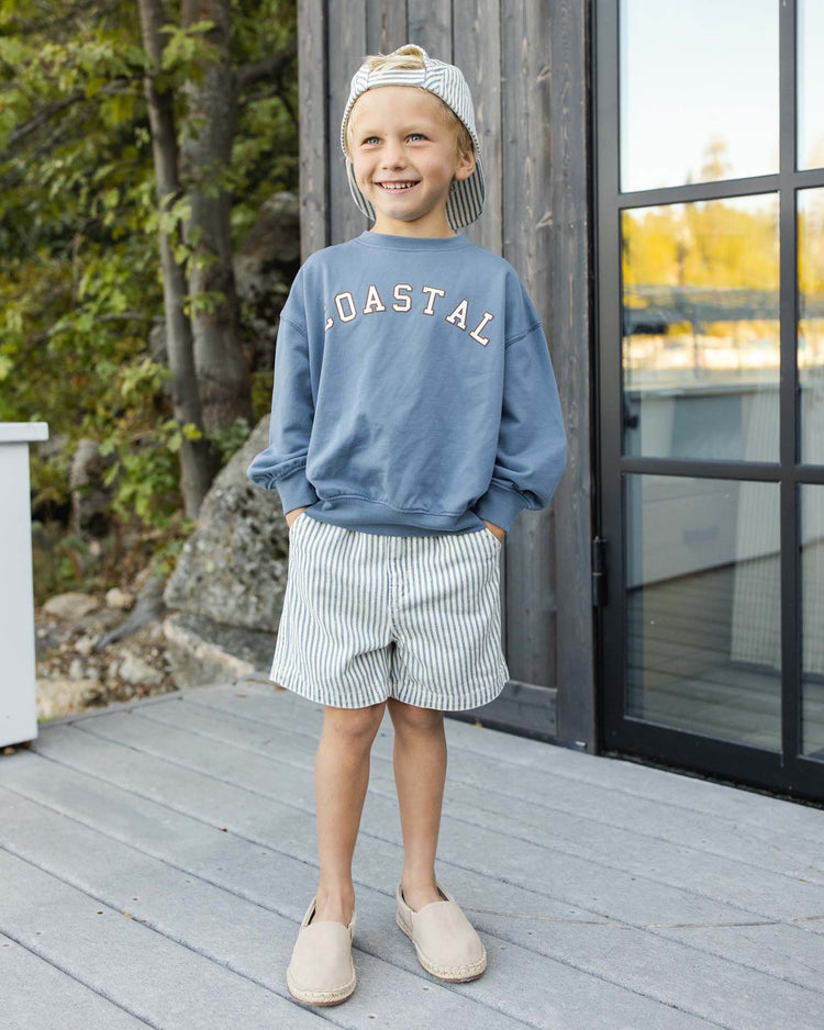 rylee + cru relaxed sweatshirt in coastal kids Little