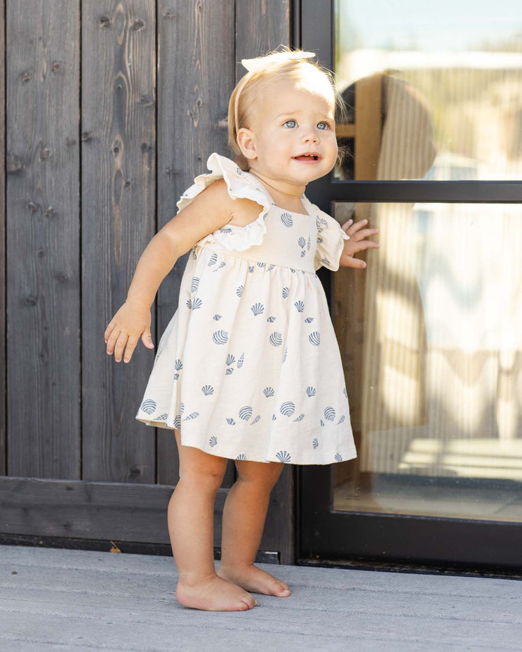 rylee + cru mariposa dress in seashells kids Little