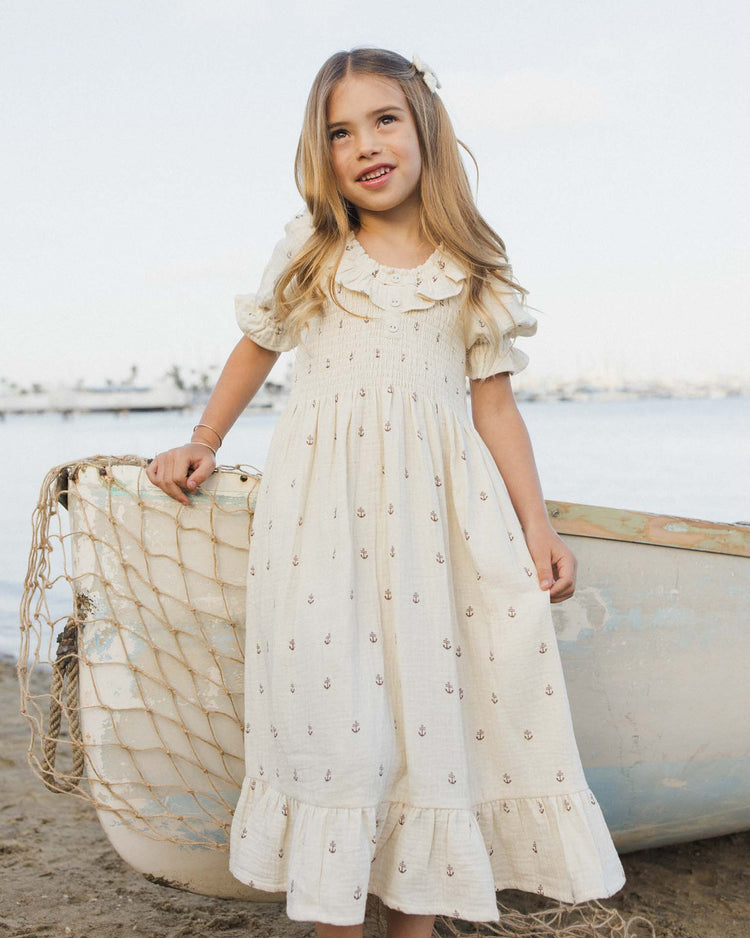 rylee + cru lexi dress in anchors kids Little