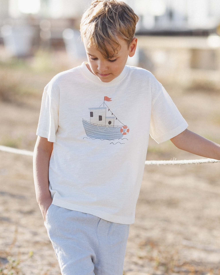 Little rylee + cru kids relaxed tee in tug boat