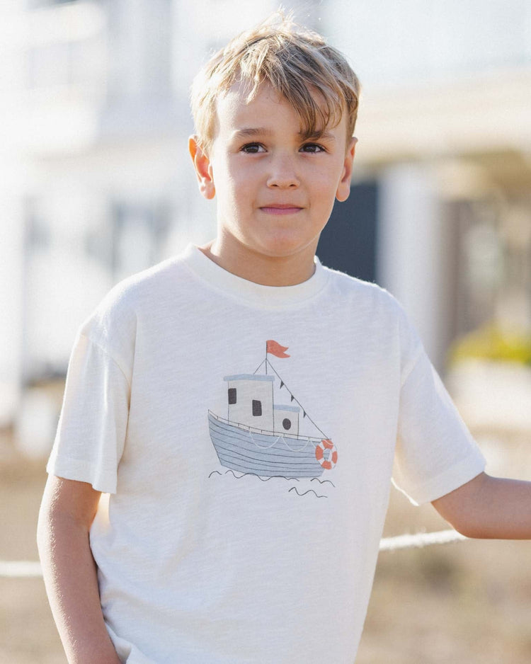 Little rylee + cru kids relaxed tee in tug boat