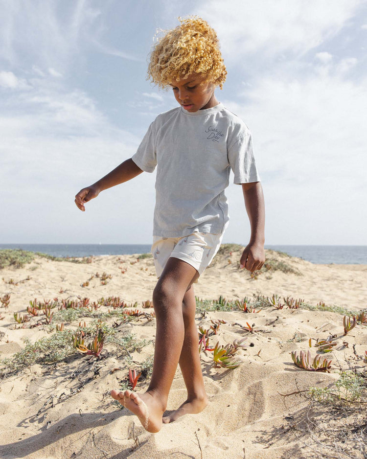 Little rylee + cru kids boardshort in sail