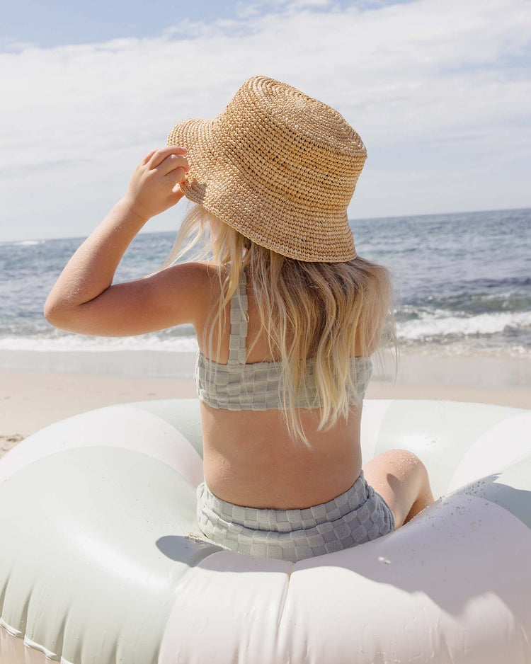 rylee + cru dylan bikini in sage check kids Little