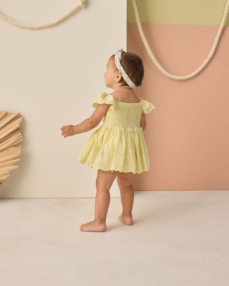 rylee + cru remi romper in citron baby Little