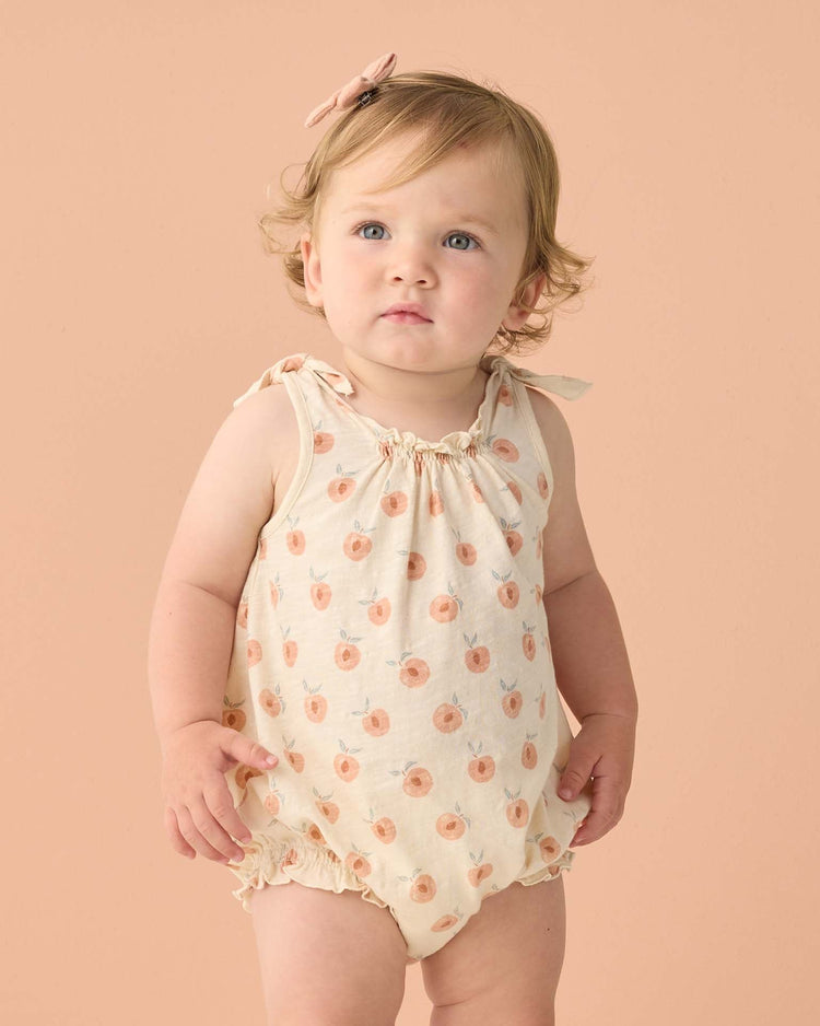 rylee + cru shoulder tie bubble in peaches kids Little