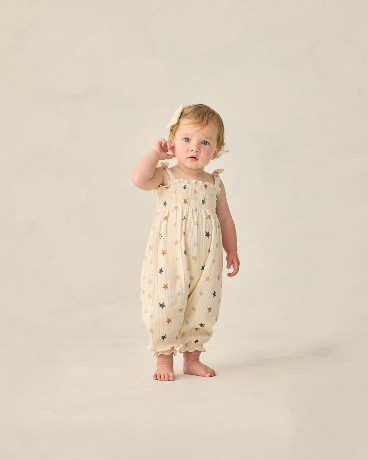 Little rylee + cru kids sawyer jumpsuit in stars